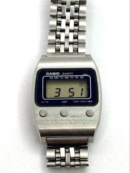 Casio Digital Watch 1970s Model 50QS-17 with Stopwatch Japan Import