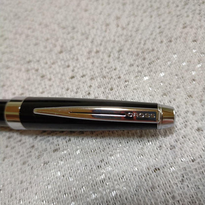 Black Cross ballpoint pen with fine scratches, Japan import, elegant and classic design