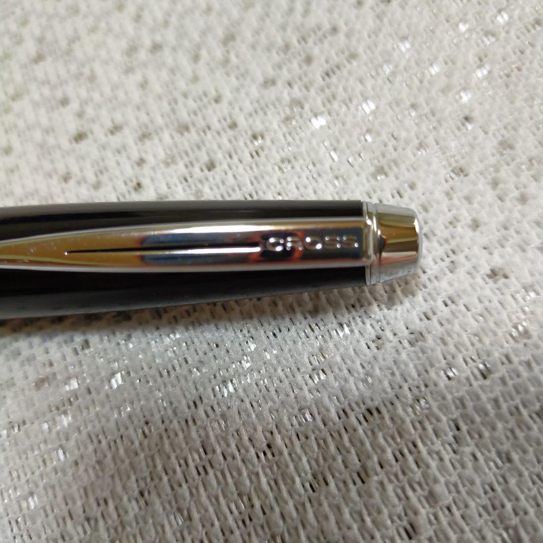 Black Cross ballpoint pen with fine scratches, Japan import, elegant and classic design