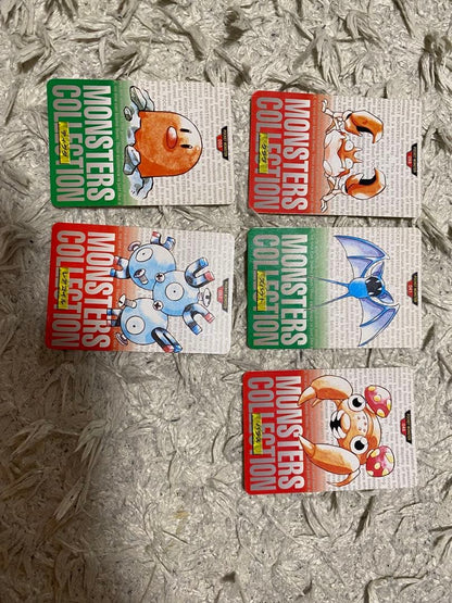 Bandai Pokemon Carddas set of 6 cards including Fushigibana from Monsters Collection Japan import