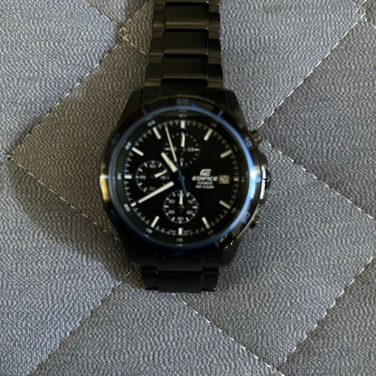 Casio Edifice Chronograph Watch with Stainless Steel Band — Japan Import