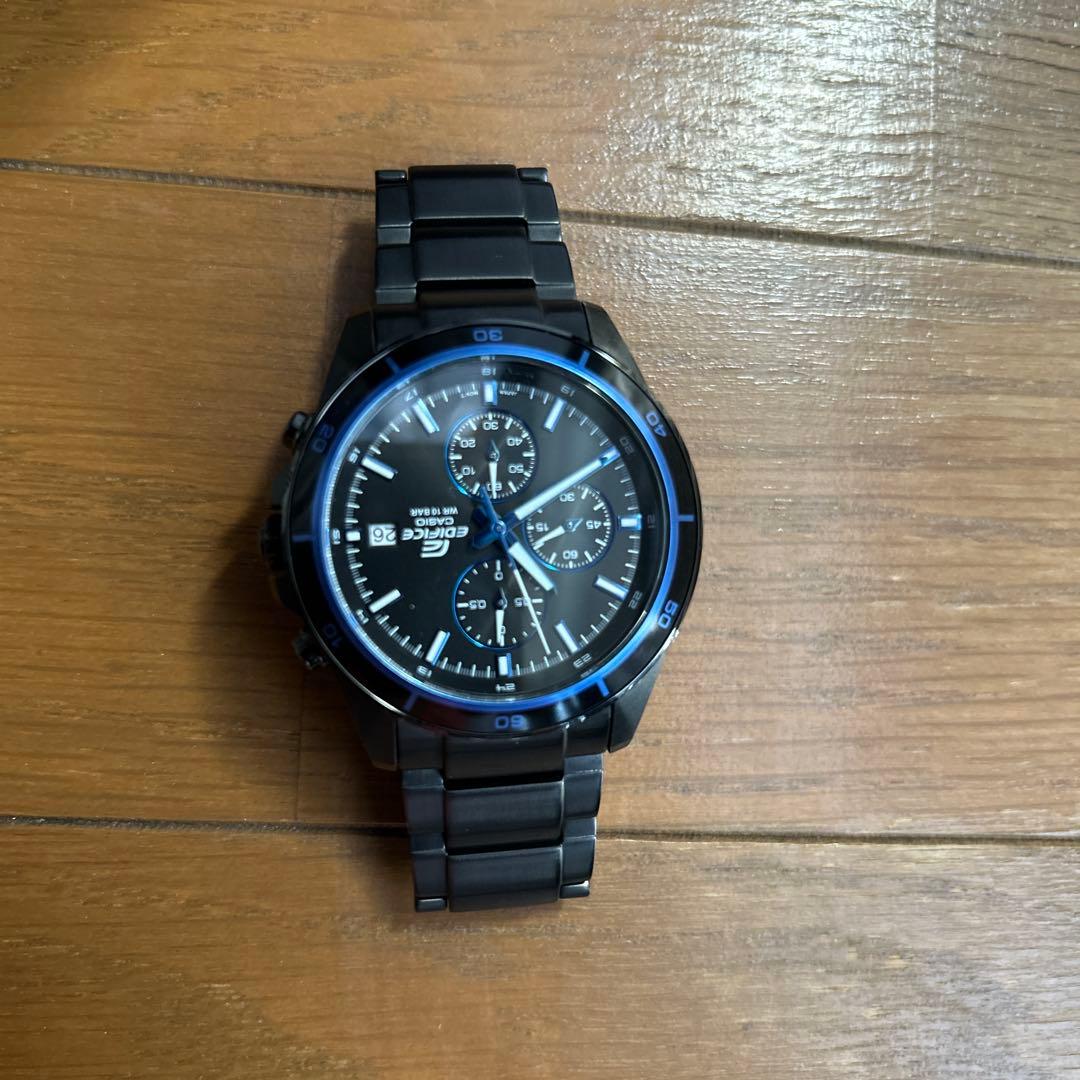 Casio Edifice Chronograph Watch with Stainless Steel Band — Japan Import