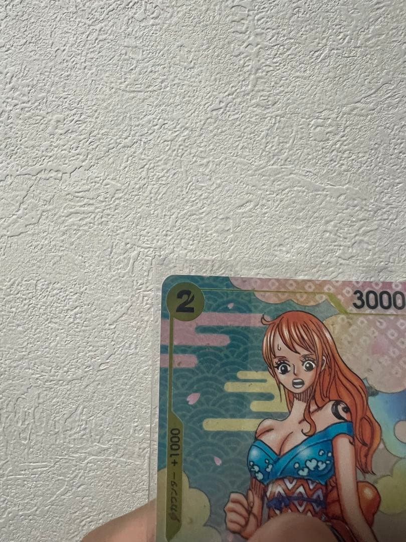 One Piece Nami 2nd Anniversary Promo Card with Japan Import branding featuring Nami character