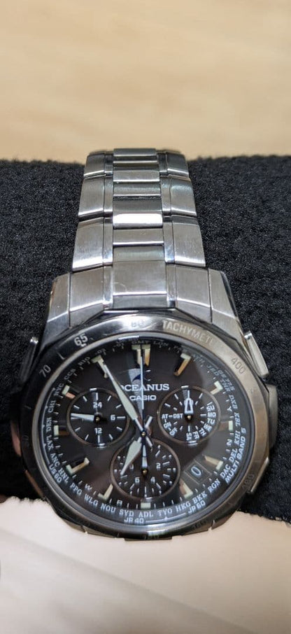 Casio Oceanus OCW-S1000 Men’s Titanium Solar Multi-Band Watch with Sapphire Crystal — Japan Import
