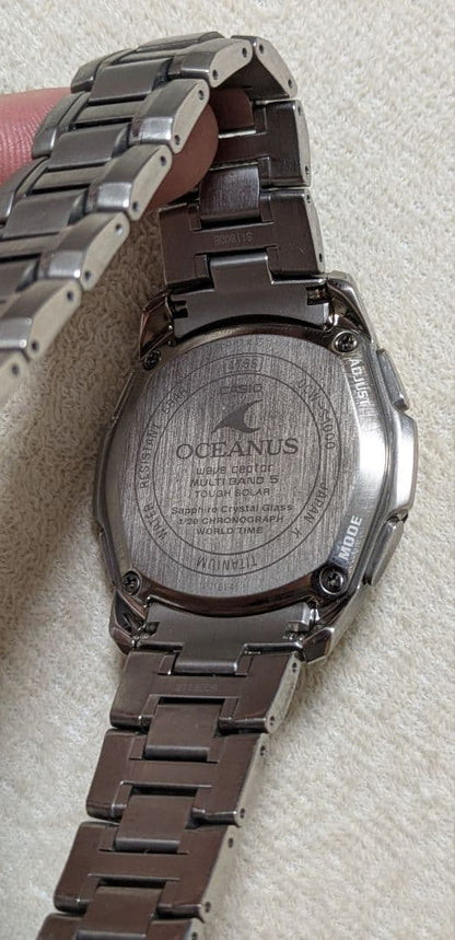 Casio Oceanus OCW-S1000 Men’s Titanium Solar Multi-Band Watch with Sapphire Crystal — Japan Import
