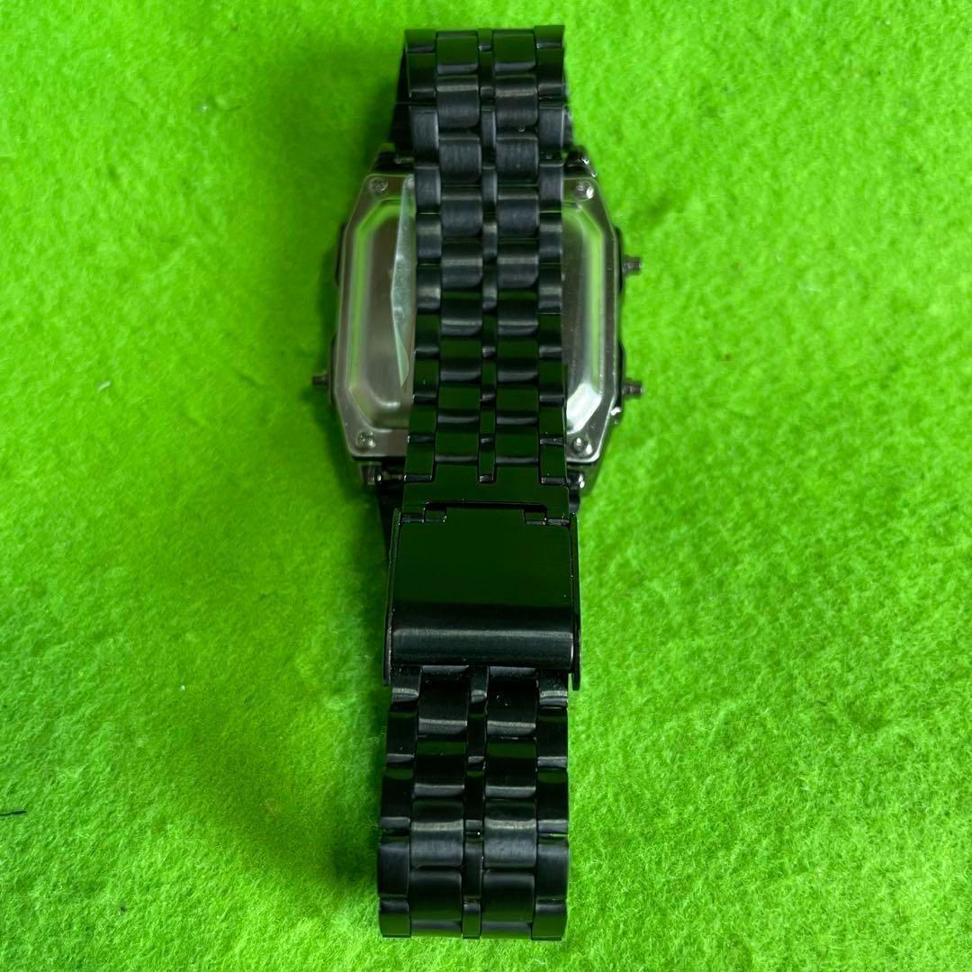 Casio Solar Digital Watch with Black Metal Band Import