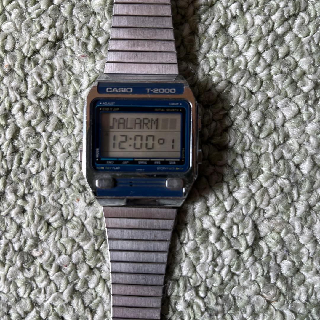 Casio T-2000 Digital Watch with Stainless Steel Band — Japan Import