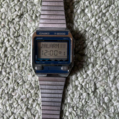 Casio T-2000 Digital Watch with Stainless Steel Band — Japan Import