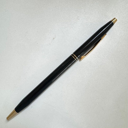 Cross Classic Century twist ballpoint pen in black lacquer finish with signs of age and previous use