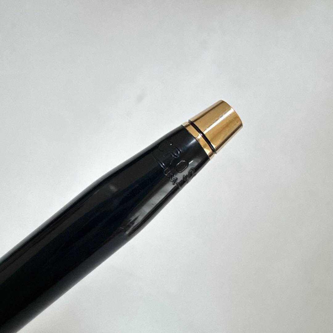 Cross Classic Century twist ballpoint pen in black lacquer finish with signs of age and previous use