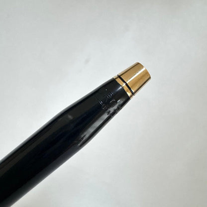 Cross Classic Century twist ballpoint pen in black lacquer finish with signs of age and previous use