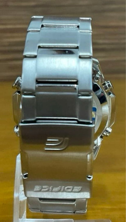 Casio Edifice Era-500DB-1AJF Watch Silver and Black Quartz Round Stainless Steel 10 ATM — Japan Import
