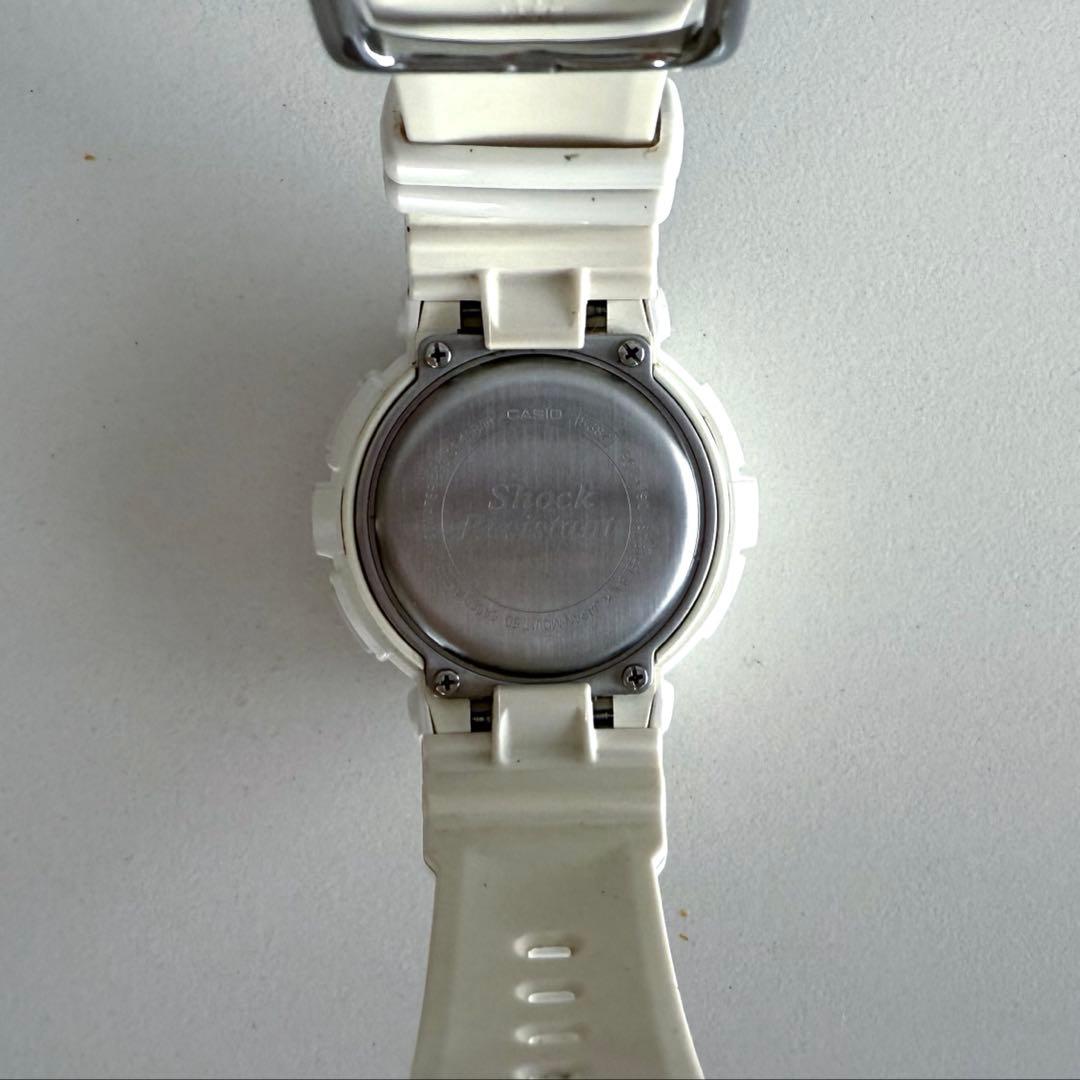 Casio Baby-G BGA-190 Digital Watch with World Map, Dual Time, White and Blue