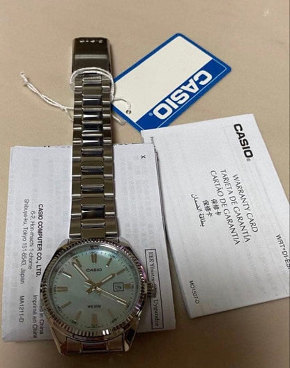 Casio Shell Ice Blue Tiffany Blue Ladies Watch Overseas Model Quartz Water Resistant 5ATM — Japan Import