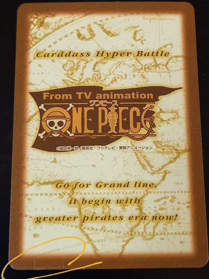 One Piece Carddass Hyper Battle Luffy Pirate Crew Attack Card featuring 800 attack points and deck counting trait