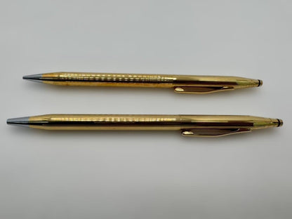 Cross Century 18KT gold filled twist ballpoint pen and stylus set with original case made in USA