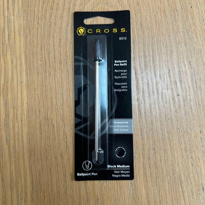 CROSS 8513 black medium size ink refill replacement pen cartridge imported from Japan