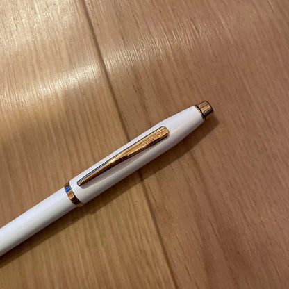 Cross Twist Ballpoint Pen No. 46 White and Gold