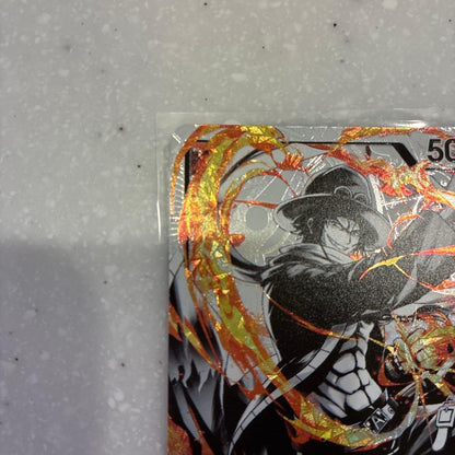 One Piece Portgas D. Ace Leader Parallel Sumi-e Three Brothers Bond trading card from Japan