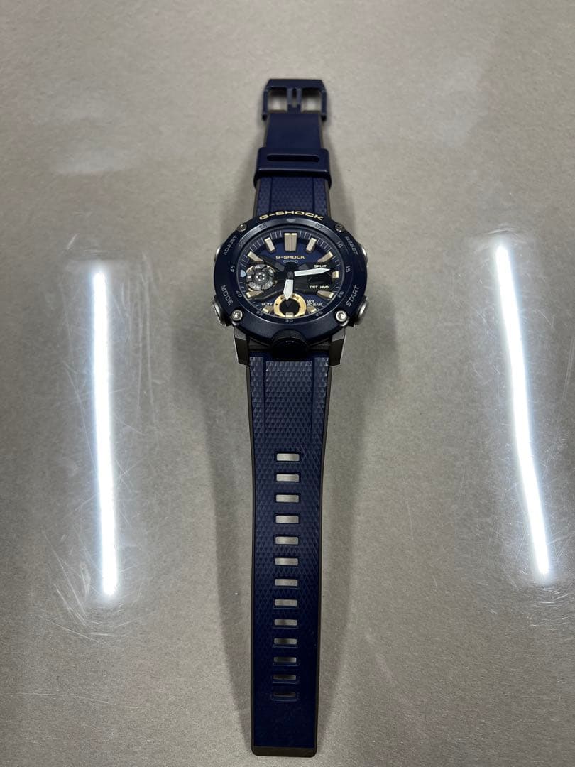 Casio G-Shock GA-2000-2AJF Blue Wristwatch with Stopwatch and Water Resistance — Japan Import