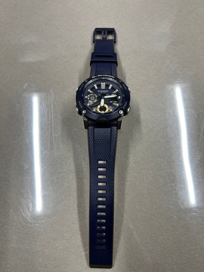 Casio G-Shock GA-2000-2AJF Blue Wristwatch with Stopwatch and Water Resistance — Japan Import