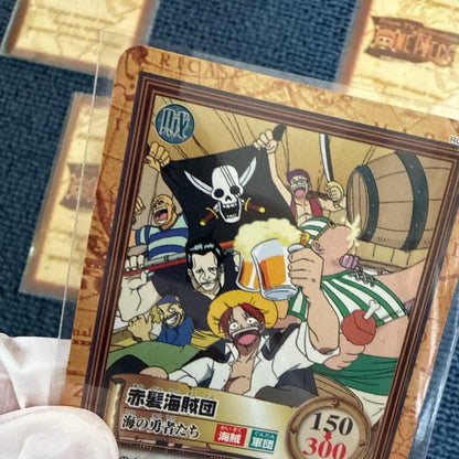 Bandai One Piece Hyper Battle Carddass Shanks Red Hair Pirates Collection five cards from Japan import