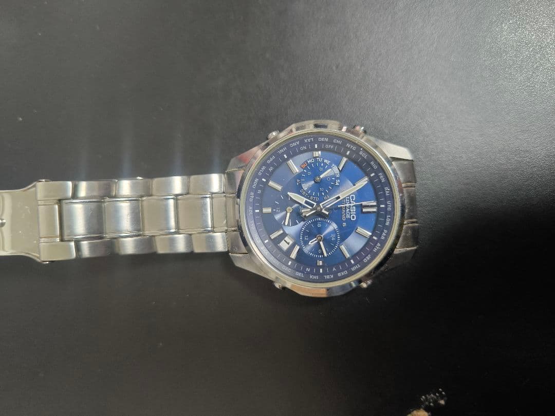 Casio Lineage LIW-M610D-2AJF Navy Dial Stainless Steel Watch — Japan Import