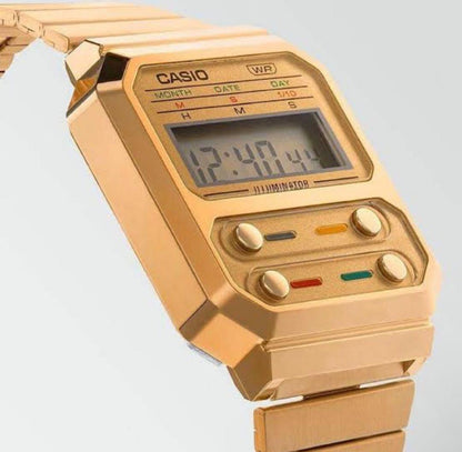 Beams Boy Casio A100 Women's Watch Gold Model for Sale — Japan Import