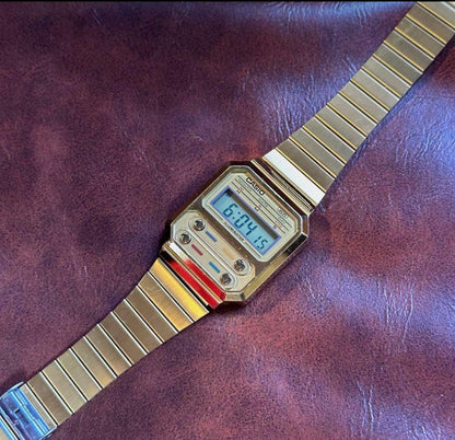 Beams Boy Casio A100 Women's Watch Gold Model for Sale — Japan Import