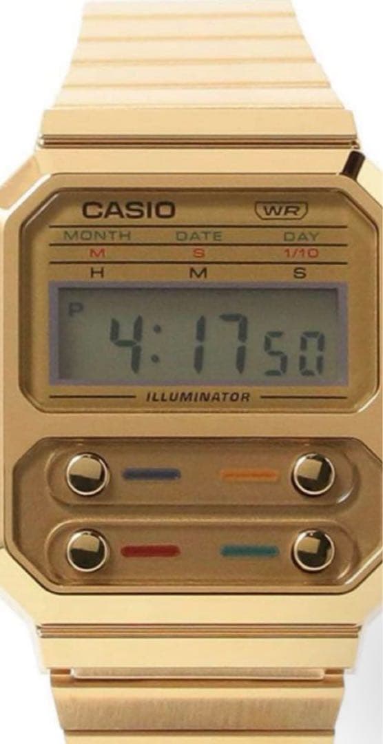 Beams Boy Casio A100 Women's Watch Gold Model for Sale — Japan Import