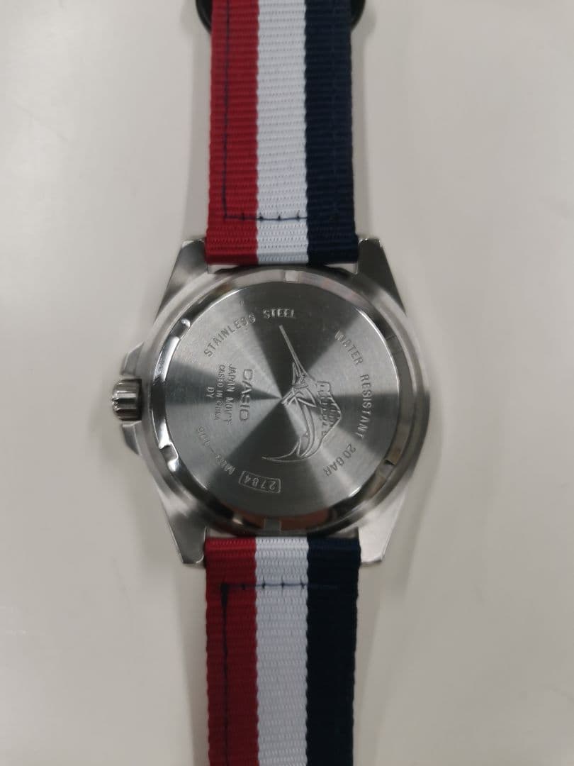 Casio MDV-106-1A2V Overseas Model Quartz Watch with Nylon Strap