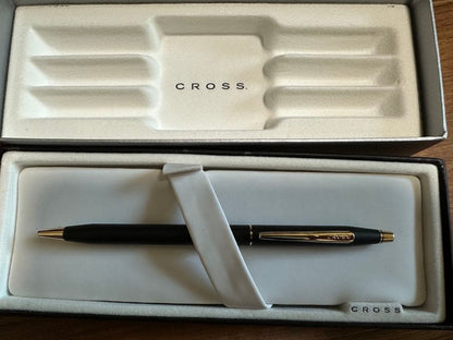 Cross Ballpoint Pen with Box - Black Ink, 13.5 cm (5.3 in) Length — Japan Import