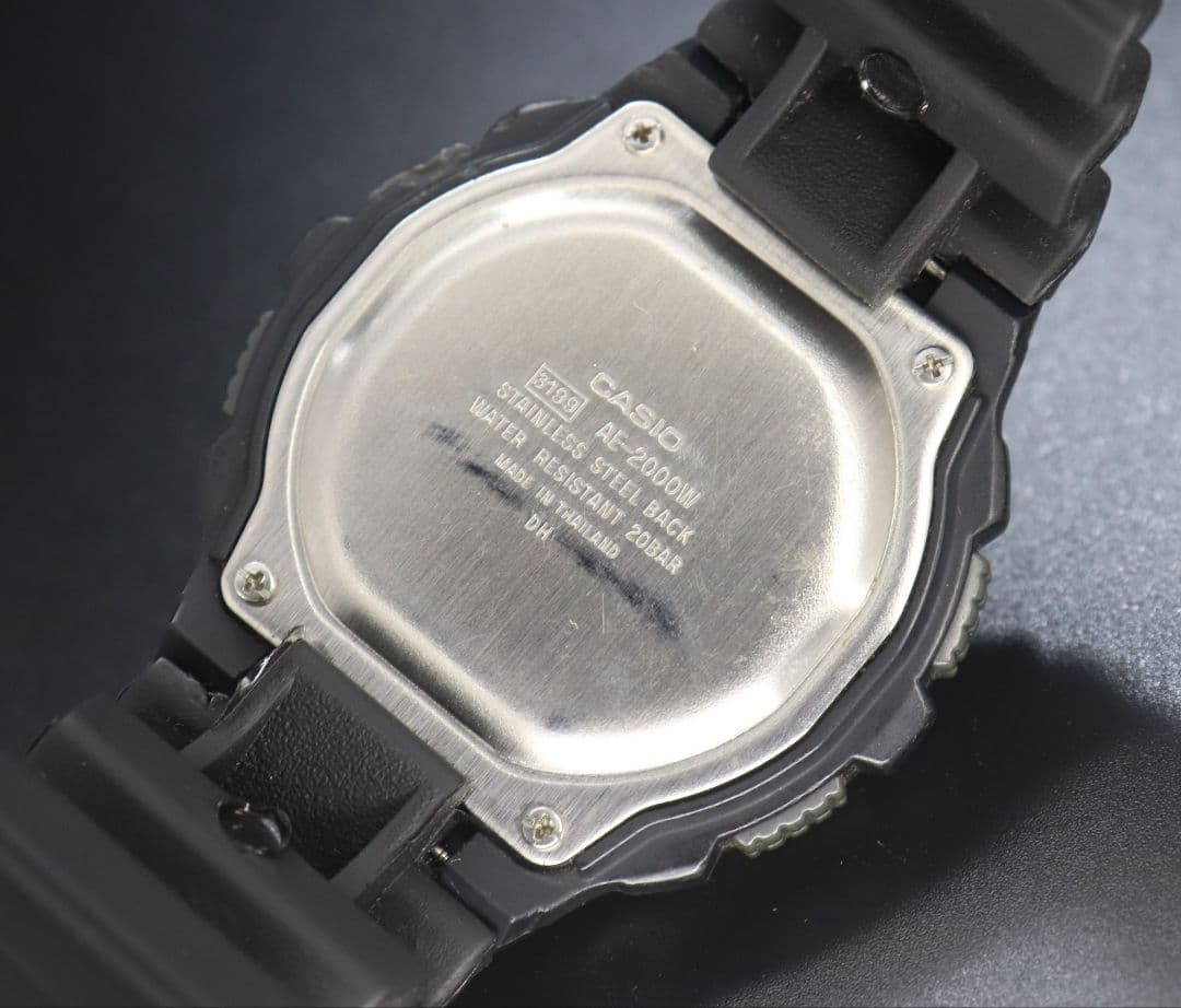 Casio AE-2000W Digital Watch with World Time and Stopwatch — Japan Import