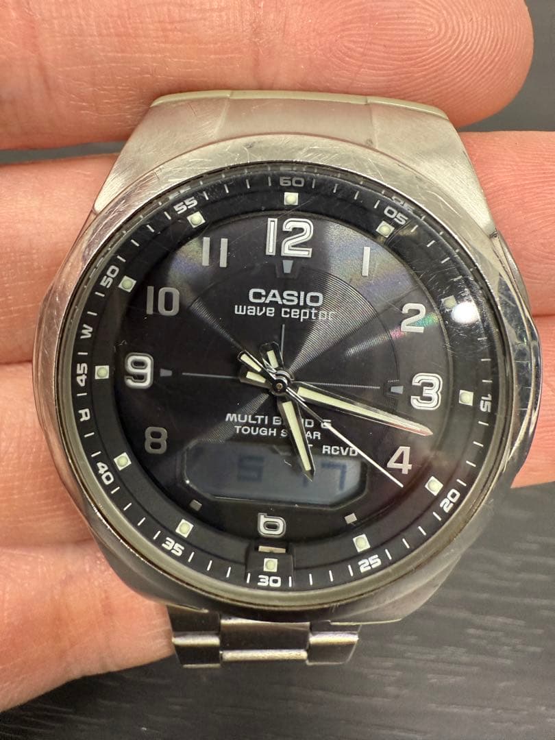 Casio Wave Ceptor Multi Band 5 Radio Solar Analog Digital Watch