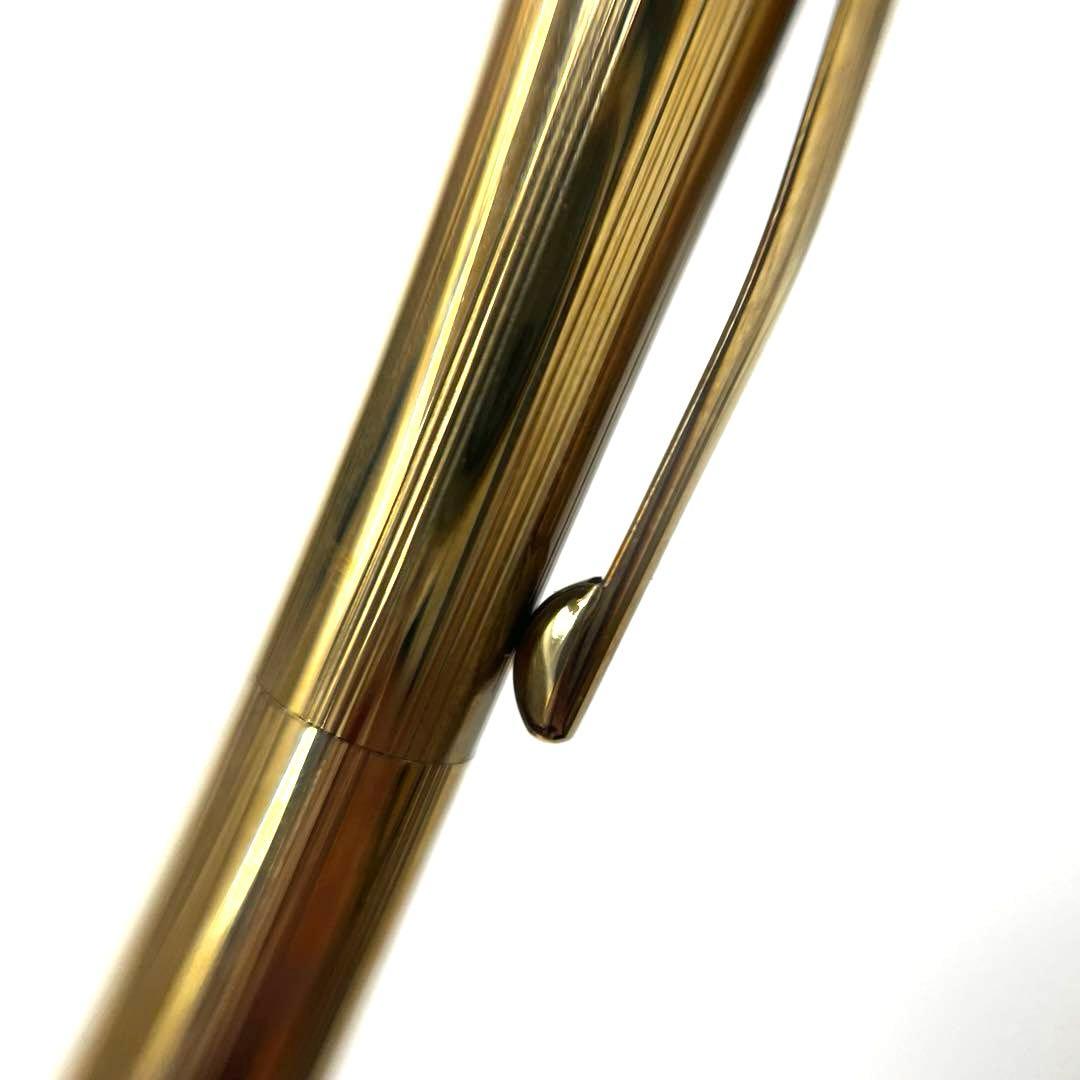 Cross Ballpoint Pen 10KT Gold Filled with Blue Ink and Silver Accents