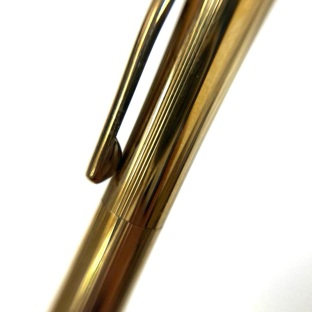 Cross Ballpoint Pen 10KT Gold Filled with Blue Ink and Silver Accents