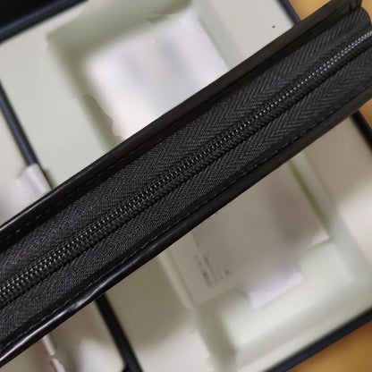 Cross Gift Set Silver Ballpoint Pen Leather Case with Felt Interior - Kobe City Mark — Japan Import