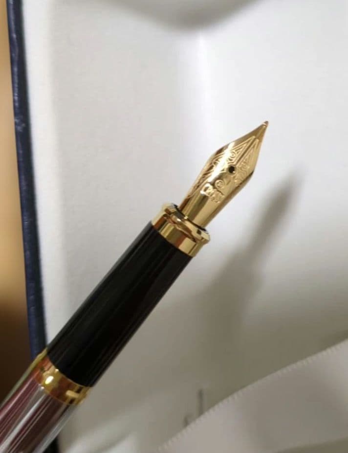 Cross Gift Set Silver Ballpoint Pen Leather Case with Felt Interior - Kobe City Mark — Japan Import