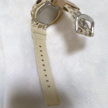 Casio Baby-G BA-110LP Leopard Series Watch with Gold Dial and White Hands — Japan Import