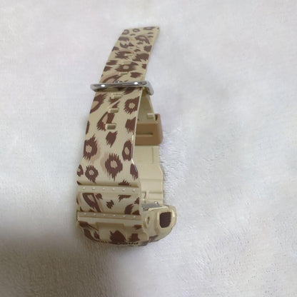 Casio Baby-G BA-110LP Leopard Series Watch with Gold Dial and White Hands — Japan Import