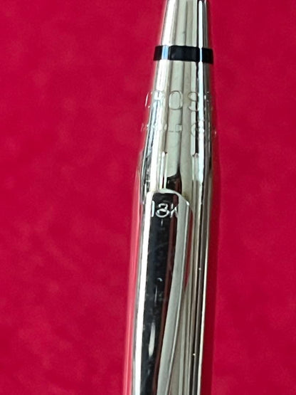 Cross Century 18K Gold Ballpoint Pen Made in USA Model No.8032 with Case — Japan Import
