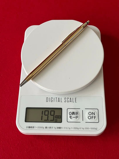 Cross Century 18K Gold Ballpoint Pen Made in USA Model No.8032 with Case — Japan Import