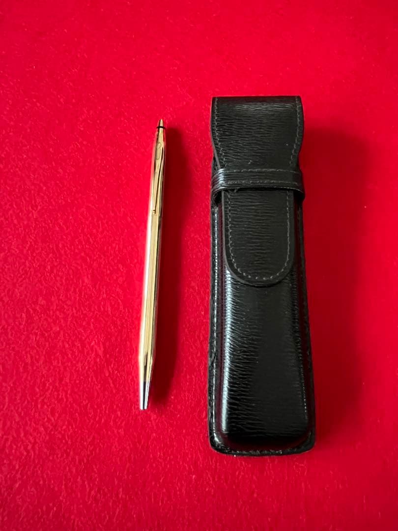 Cross Century 18K Gold Ballpoint Pen Made in USA Model No.8032 with Case — Japan Import