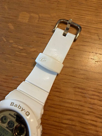 Casio Baby-G White Digital Watch with Shock Resistant Features — Japan Import