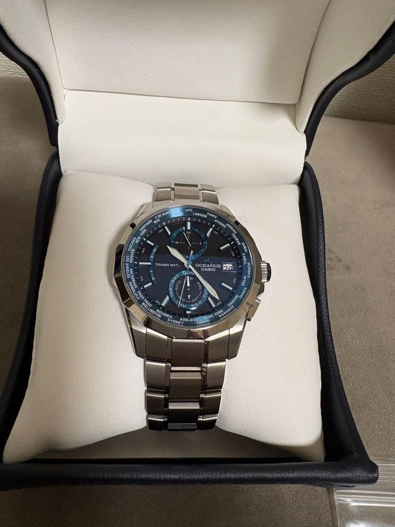 Casio Oceanus OCW-S2000 Quartz Watch with World Time Function