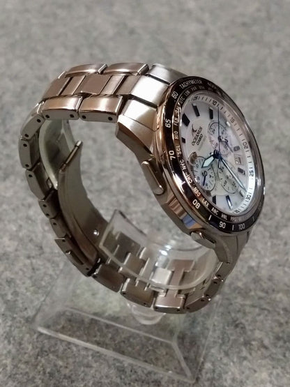 Casio Oceanus Manta OCW-S1200-7AJF White Mother-of-Pearl Dial Solar Watch - Japan Import