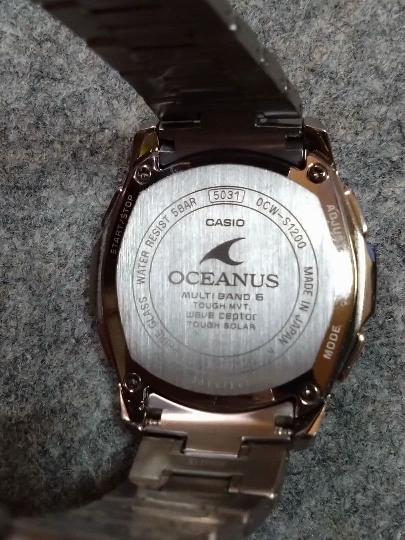Casio Oceanus Manta OCW-S1200-7AJF White Mother-of-Pearl Dial Solar Watch - Japan Import