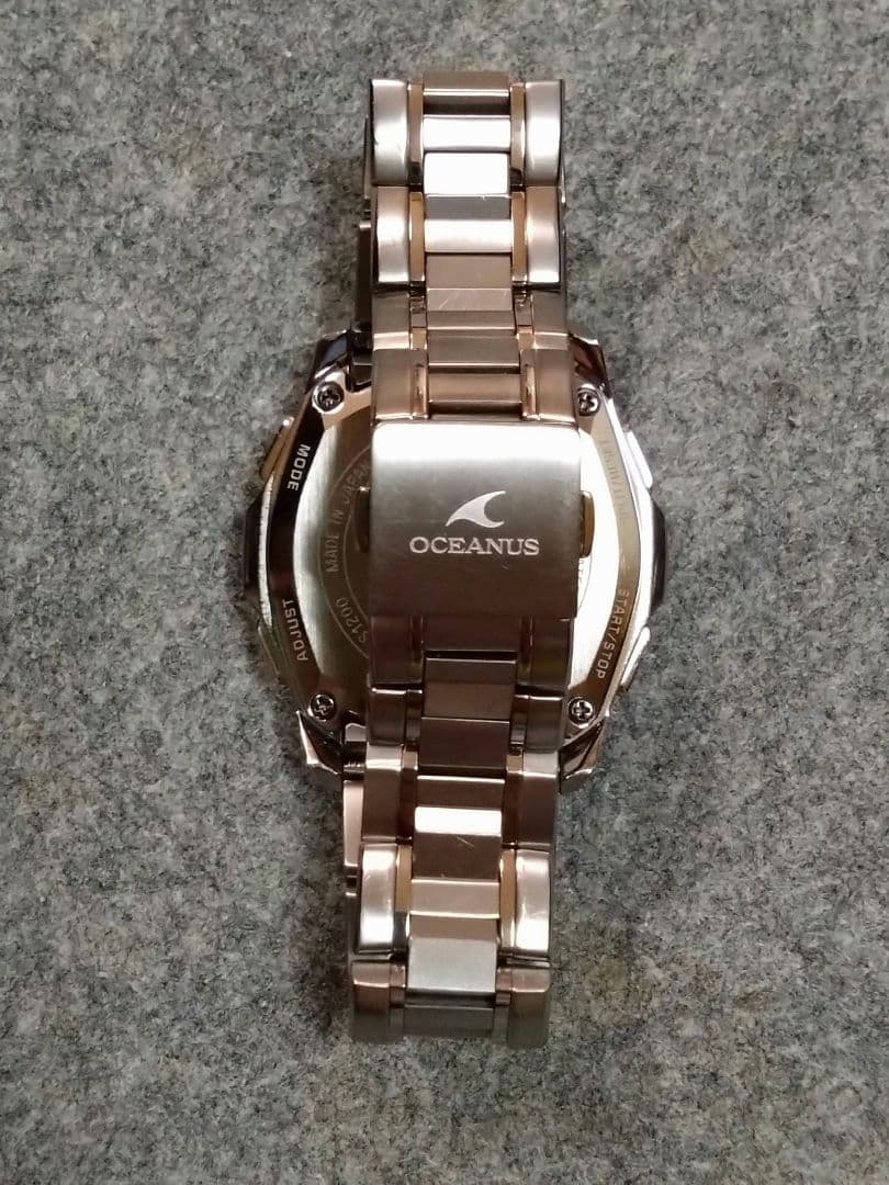 Casio Oceanus Manta OCW-S1200-7AJF White Mother-of-Pearl Dial Solar Watch - Japan Import