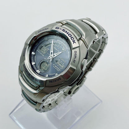 Casio G-Shock GW-1210J Module 3346 Solar Radio Watch Silver Navy Unisex