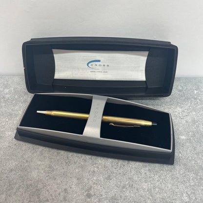 Cross Ballpoint Pen Gold Color with Dedicated Case